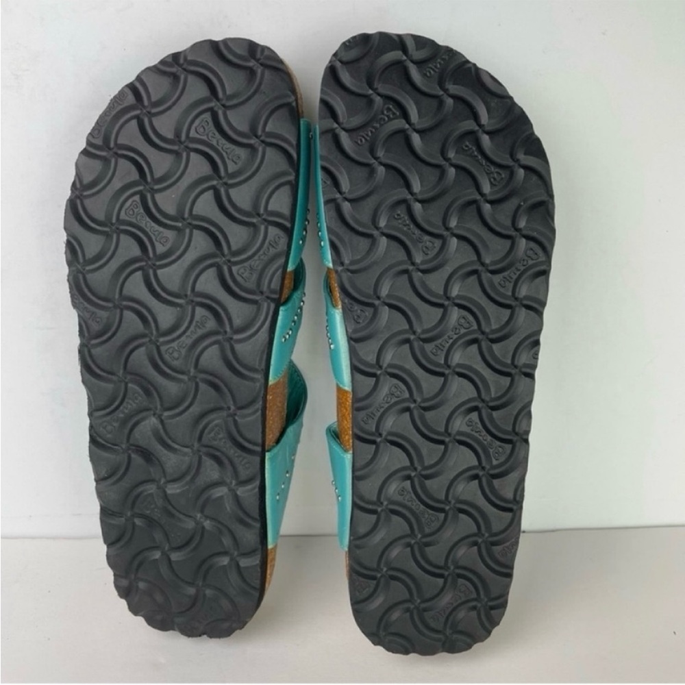 Birkenstock Betula Lambada Turquoise Teal Mermaid Crystal Studded Sandals EUC - Picture 14 of 14